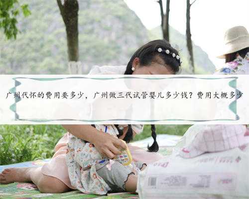 广州代怀的费用要多少，广州做三代试管婴儿多少钱？费用大概多少